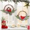 2pcs Small Christmas Wreath with Cardinal, 9-inch Mini Wreaths for Cabinets, Cabinet Wreaths for Kitchen Christmas, Wreaths for Windows (Cardinal)